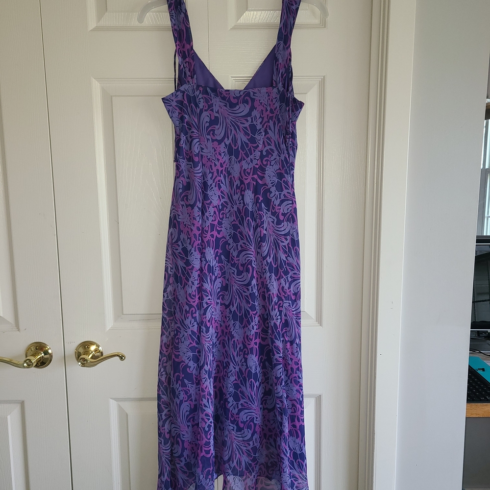 Purple Floral Dress - Picture 2 of 4